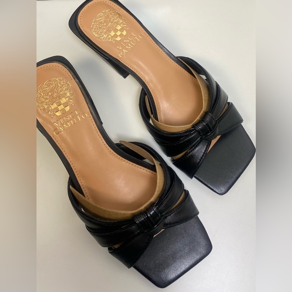 Vince Camuto Women's Sz 5 1/2M VC-Selaries Block Heel Sandal Heeled Black - Picture 6 of 9